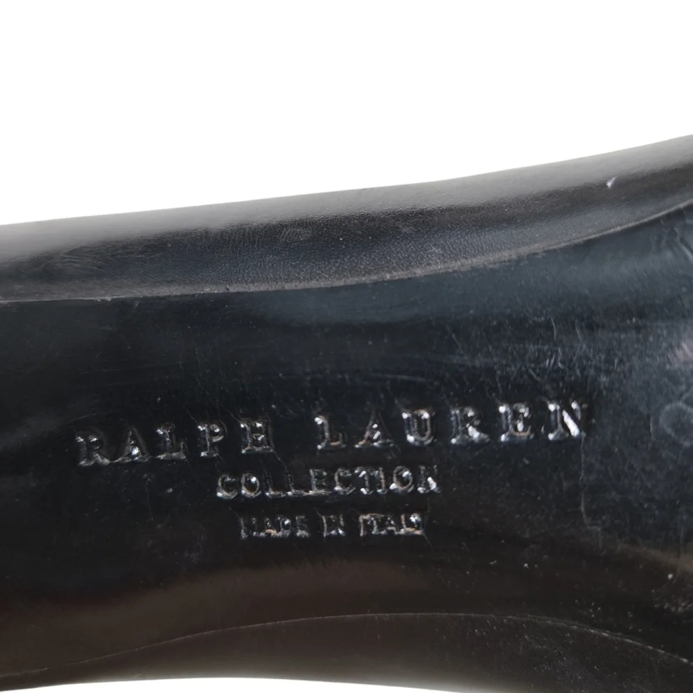 Ralph Lauren Collection Purple Label Black Heels Size 8